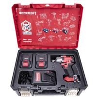 Akumuliatorinis smūginis veržliasukis 1/2'' 850nm WORCRAFT 20V LI-ION (XCUBE dėžė)