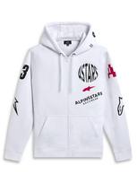 HOODIE ZIP VARIEGATE WHITE M