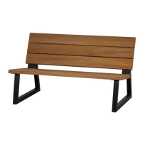 Lauko suolas Banco, 78 x 138 x 82 cm, medis / metalas, natūrali