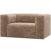Fotelis Bean, 74 x 146 x 98 cm, aksomas, pilka