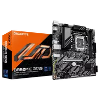 Gigabyte B860M E GEN5 | Processor family Intel | Processor socket LGA1851 | DDR5 | Number of SATA connectors 4 | Supported hard disk drive interfaces SATA, M.2