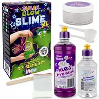 Plastilinė masė „Super Slime“ rinkinys – šviečia tamsoje XL