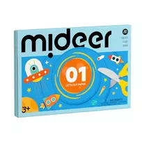 Mideer popieriaus karpinių užduočių knyga level 1