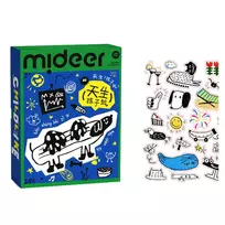 Mideer tatuiruočių / lipdukų rinkinys - maxi blue