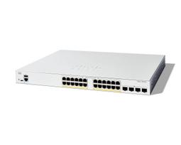 Perjungiklis Cisco CISCO Catalyst 1300 24 prievadų perjungiklis / PoE+ su 370W galios biudžetu / 4 x 10G SFP+ jungtys | C1300-24FP-4X | 0889728521505