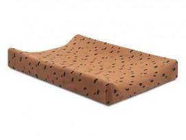 Vystymo lentos trikotažinė paklodė Jersey Spot Caramel 50x70cm Jollein