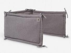 Jollein lovytės apsaugos 35x180cm Bliss Knit Storm Grey