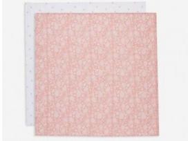 Jollein medvilnės merliukai 70x70cm PaisleyHalo - Rosewood 2vnt