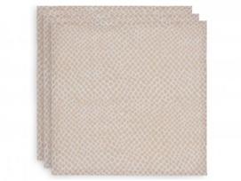 Jollein muslino merliukai 31x31 cm Snake Pale Pink 3vnt