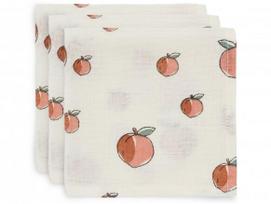 Jollein muslino merliukai 31x31 cm Peach 3vnt
