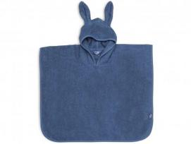 Jollein kilpinis pončas su gobtuvu Jeans Blue