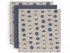 Jollein muslino merliukai 15 x 20 cm Moonlight 3vnt