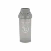 Twistshake pilkas buteliukas su šiaudeliu 360 ml nuo 6 mėn. 78680
