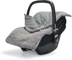 Jollein Teddy Storm Grey šiltas vokelis kūdikių automobilinei kėdutei (0+) su taškeliais
