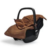 Jollein Basic Knit Karamelės spalvos šiltas vokelis kūdikių automobilinei kėdutei (0+)