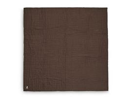 Jollein muslino vystymo skraistė Chestnut Brown 120x120 cm