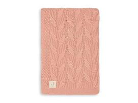 Jollein megztas pledas Spring Knit Rosewood Pink 100x150 cm