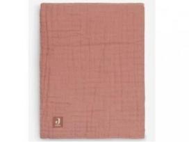 Jollein muslino pledas Wrinkled 120x120 cm Rosewood