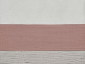 Jollein kūdikio paklodė lopšiui Wrinkled Rosewood 75x100 cm
