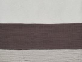 Jollein medvilninė paklodė kūdikiui 120x150 cm Wrinkled Cotton Chestnut