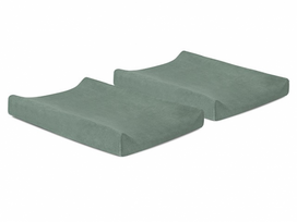 Jollein vystymo lentos paklodės Stone Green 50x70 cm (2 vnt.) – minkštos ir praktiškos