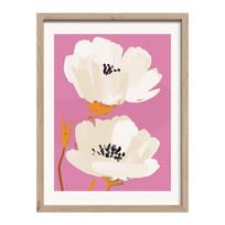 Spausdintas paveikslas su rėmeliu 30x40 cm Peony Bloom – Styler