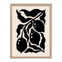 Spausdintas paveikslas su rėmeliu 30x40 cm Fruit – Styler