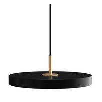 Kabantis šviestuvas juodos spalvos LED ø 31 cm su metaliniu gaubtu Asteria Mini – UMAGE