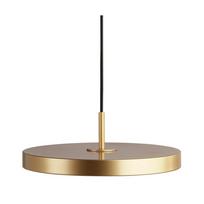 Kabantis šviestuvas auksinės spalvos LED ø 31 cm su metaliniu gaubtu Asteria Mini – UMAGE