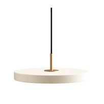 Kabantis šviestuvas kreminės spalvos LED su pritemdymo funkcija ø 31 cm su metaliniu gaubtu Asteria Plus Mini – UMAGE