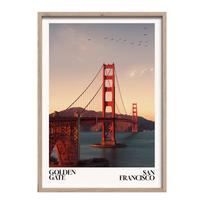 Spausdintas paveikslas su rėmeliu 50x70 cm Golden Gate – Styler