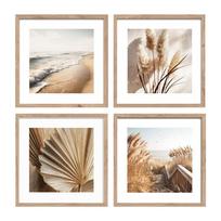 Spausdinti paveikslai su rėmeliu 4 vnt. 30x30 cm Boho Dreams – Styler