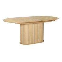 Prailginamas valgomojo stalas su papildomu stalviršiu iš ąžuolo 95x180 cm Nola – Unique Furniture