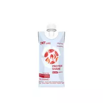 Baltyminis kokteilis, QNT Life, braškinis, 25 g baltymų + BCAA, mažai cukraus, 330 ml