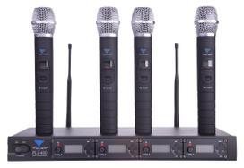 Mikrofonas Azusa Mikrofonas PLL-400 UHF 4 kanalai (4 mikrofonai rankai) | LEC-MIK0116-4 | 5901436747680