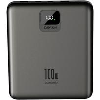 Canyon Powerbank PB-2008 LED 20000 mAh PD100W QC3.0 ciemnoszary | CNE-CPB2008DG | 5291485016067
