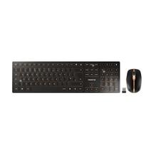 Klaviatūra Cherry DW 9100 SLIM belaidė RF + Bluetooth QWERTY anglų kalba su pelė Black | JD-9100GB-2 | 4025112095436