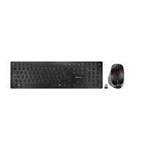 Klaviatūra + pelė Cherry DW 9500 SLIM klaviatūra Komplektuojama pelė RF belaidė + Bluetooth AZERTY prancūzų Black Grey | JD-9500FR-2 | 4025112091933
