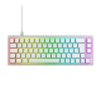 Klaviatūra Cherry XTRFY TAS K5V2 laidinė, vokiečių išdėstymas, balta, MX Red | CX-K5V2-RGB-CPT-TPWHITE-R-GER | 7340086914383