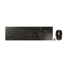 Klaviatūra + pelė Cherry CHERRY DW 9100 SLIM belaidė RF + Bluetooth QWERTZ Swiss Black | JD-9100CH-2 | 4025112095290