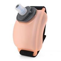 200ml maistinio silikono bėgimo riešo vandens buteliukas puodelis Velcro dirželis sportui, dviračių sportui, maratonui, lauko nešiojamas oranžinė