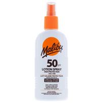 Malibu Saulės apsaugos purškalas SPF50 Vandeniui atsparus purškalas 200ml