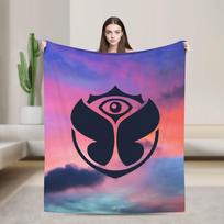 Tomorrowlands Muzikos Festivalis Flanelinis pledas Šiltas minkštas pledas laukui Dekoratyvinis naujoviškas lovatiesis Sofos lovos uždangalas 30x40in