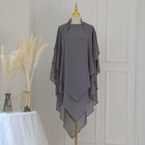 Vienas spalvos Khimar Hijab Vienspalvė skara Artimieji Rytai Dubajus Turkija Musulmoniškas Hijab Islamo Maldos drabužiai Moterims Djellaba Turbanas