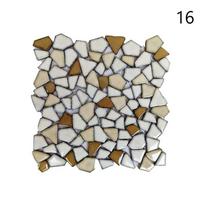 30x30cm Spalvotos Keraminės Žvyro Mozaikinės Plytelės Karšto Šaltinio Baseino Žuvų Baseino Fragmentai Tualeto Neslystanti Plytelė Grindų Sienų Dekoras „Pasidaryk pats“ 30x30cm
