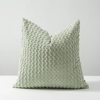 Minkštos aksominės dvipusės dizaino sofos pagalvės Biuro atlošo užvalkalai Lovos šoninės pagalvės užvalkalai Patvarūs Lovos dekoravimas 40*40cm šviesiai žalios spalvos