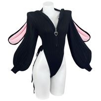 Sexy Bunny Girl Cosplay Costume Set for Animal Sexy Fancy Halloween Authentic Cosplay Bunny Suit [KORURACLUB] 3-Piece Women Bodysuit, Costume, Cute, juoda