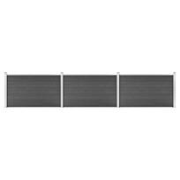 Tvoros segmentų rinkinys juodos spalvos 526x105cm WPC