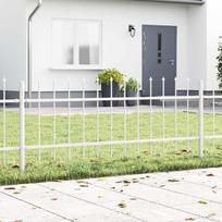 Sodo tvora 7 pcs Balta 119 x 06 m Miltelinis plienas