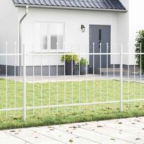Sodo tvora 7 pcs Balta 119 x 1 m Miltelinis plienas
